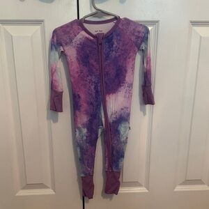 Little sleepies 3-6 month zippy Purple Tie-Dye